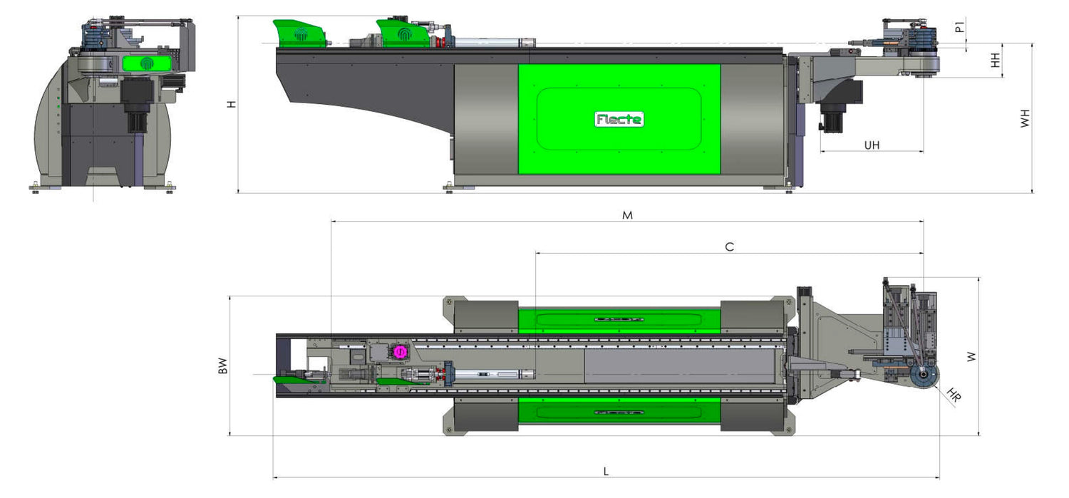 3-axis CNC tube bender VEX 453
